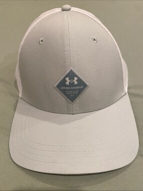 Under Armour Pale Gray Mesh Back Baseball Cap